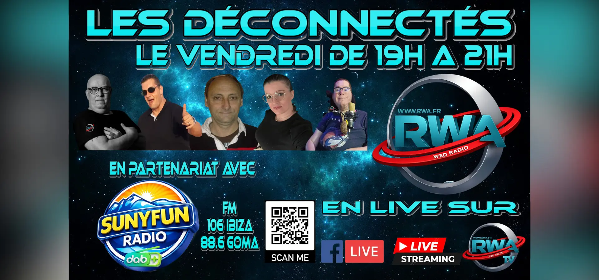 Affiche Les déconnecté-es avec L'équipe de Steff